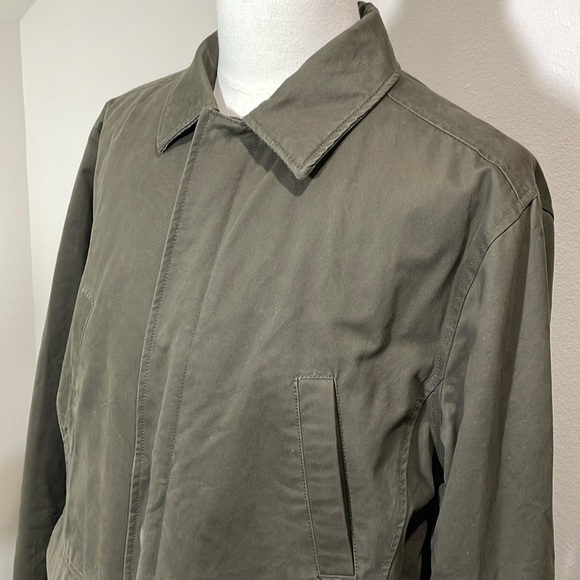 Mens Barn Chore Coat Jacket Unisex Work Coat Dark Olive/Army Green Size Large - Picture 2 of 16